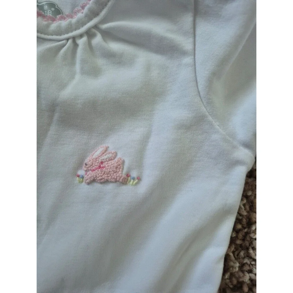 Mudpie bunny gown size 0-3 months 100% cotton